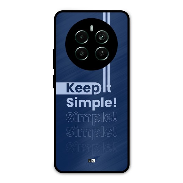 Keep It Simple Metal Back Case for Realme 12 Pro Plus