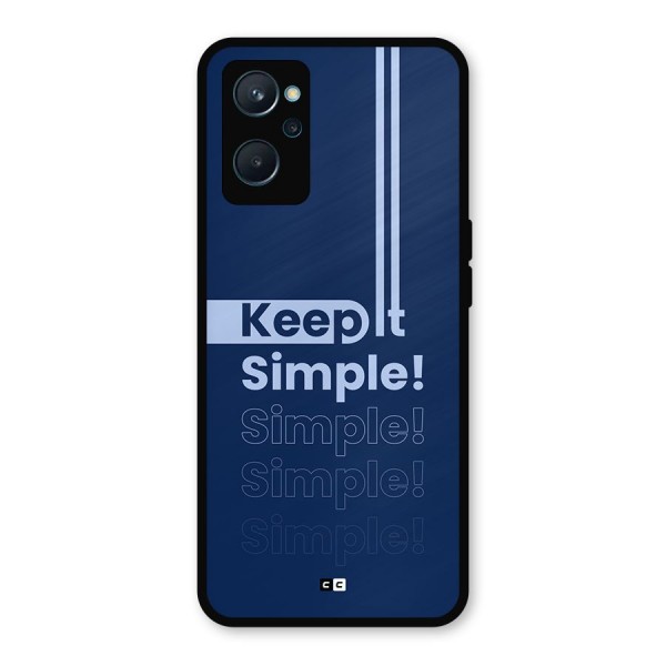 Keep It Simple Metal Back Case for Realme 9i