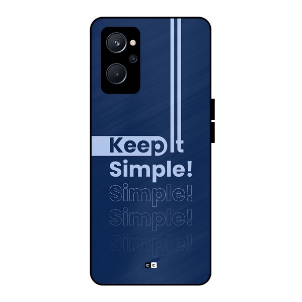 Keep It Simple Metal Back Case for Realme 9i 5G