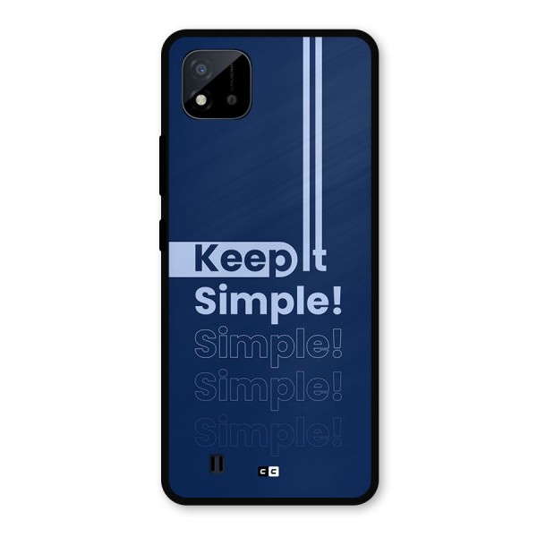 Keep It Simple Metal Back Case for Realme C11 2021