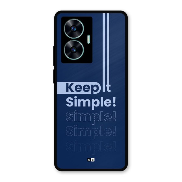 Keep It Simple Metal Back Case for Realme C55