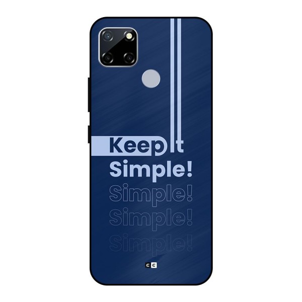 Keep It Simple Metal Back Case for Realme Narzo 20