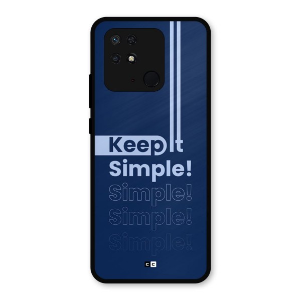 Keep It Simple Metal Back Case for Redmi 10