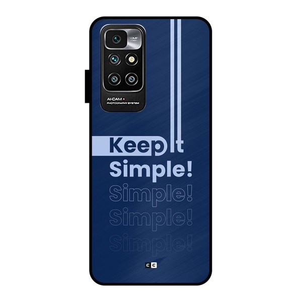 Keep It Simple Metal Back Case for Redmi 10 Prime