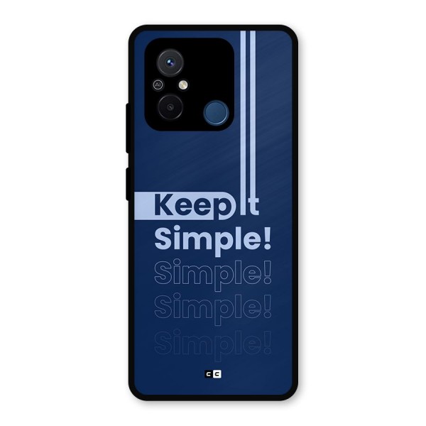 Keep It Simple Metal Back Case for Redmi 12C