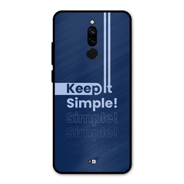 Keep It Simple Metal Back Case for Redmi 8