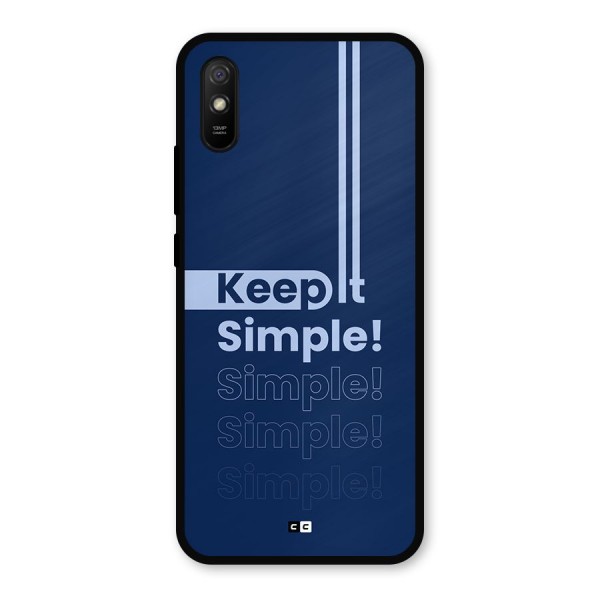 Keep It Simple Metal Back Case for Redmi 9a