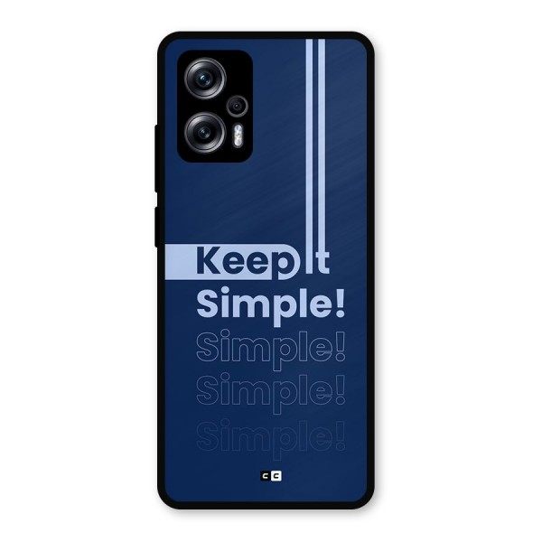 Keep It Simple Metal Back Case for Redmi K50i