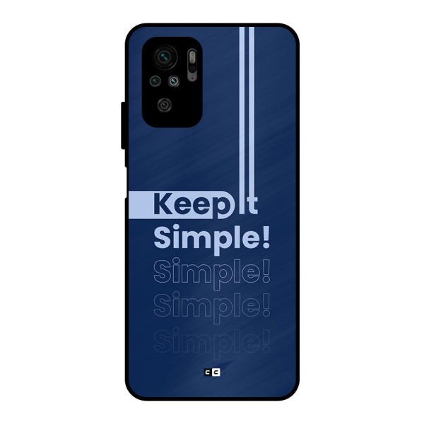 Keep It Simple Metal Back Case for Redmi Note 10