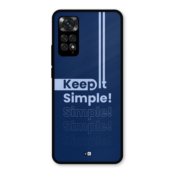 Keep It Simple Metal Back Case for Redmi Note 11