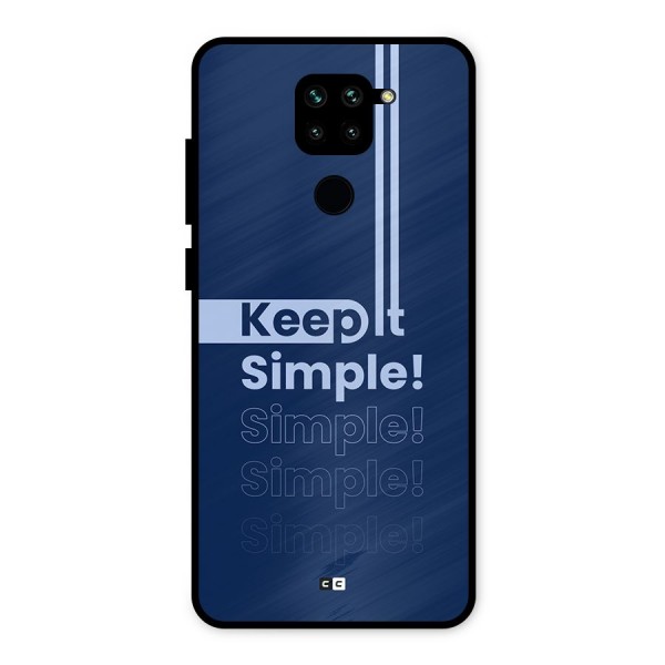 Keep It Simple Metal Back Case for Redmi Note 9