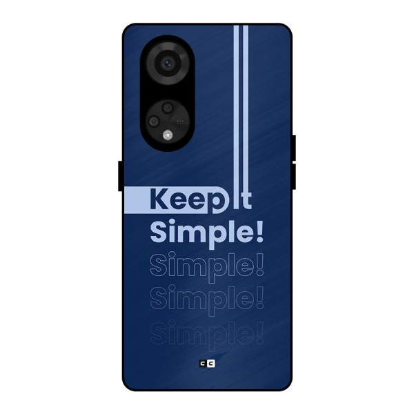 Keep It Simple Metal Back Case for Reno8 T 5G