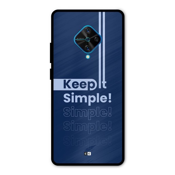 Keep It Simple Metal Back Case for Vivo S1 Pro