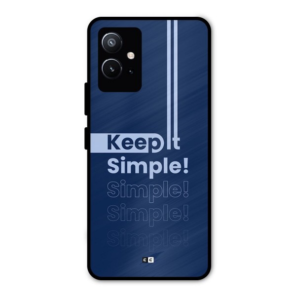 Keep It Simple Metal Back Case for Vivo T1 5G