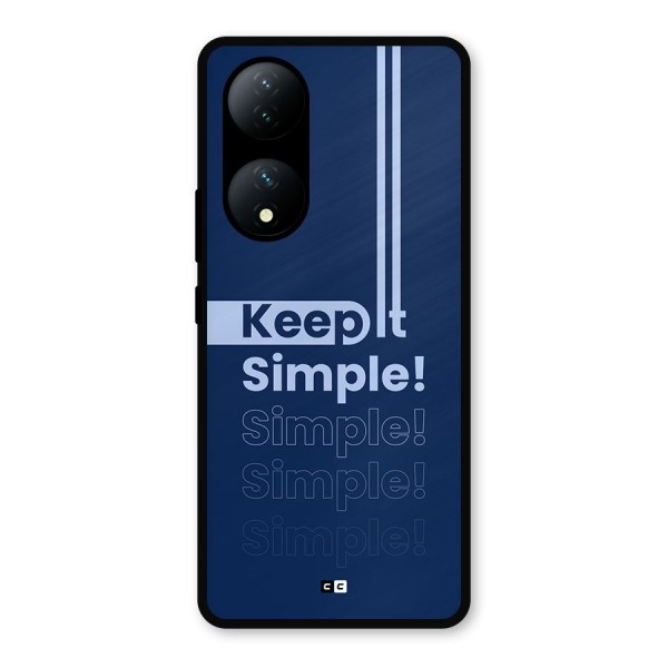 Keep It Simple Metal Back Case for Vivo T2