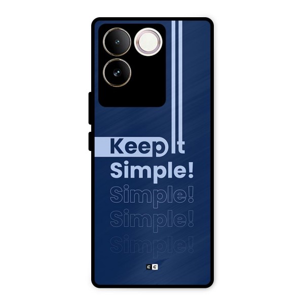 Keep It Simple Metal Back Case for Vivo T2 Pro