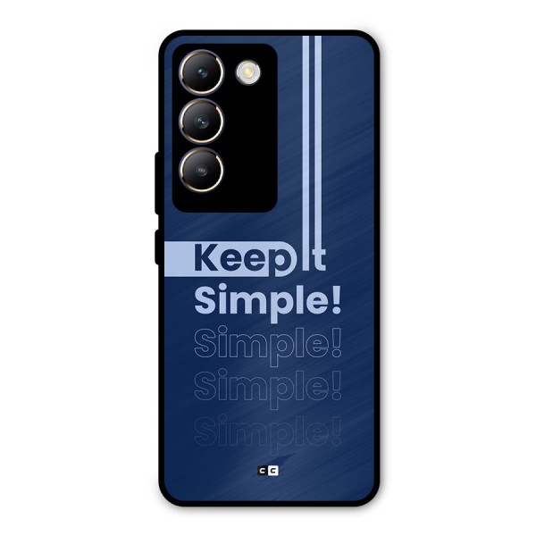 Keep It Simple Metal Back Case for Vivo T3 5G