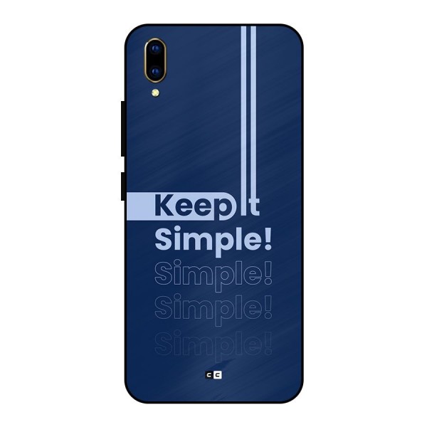 Keep It Simple Metal Back Case for Vivo V11 Pro