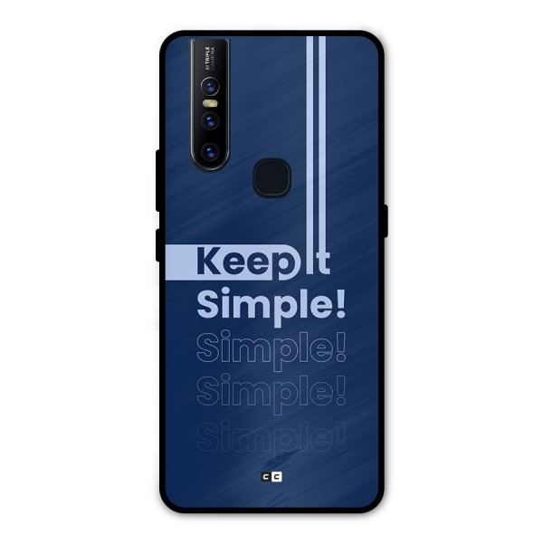 Keep It Simple Metal Back Case for Vivo V15