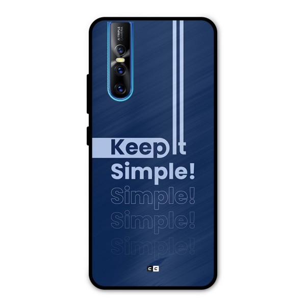 Keep It Simple Metal Back Case for Vivo V15 Pro