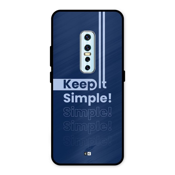 Keep It Simple Metal Back Case for Vivo V17 Pro