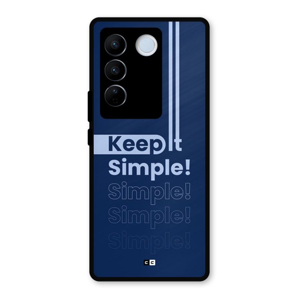 Keep It Simple Metal Back Case for Vivo V27