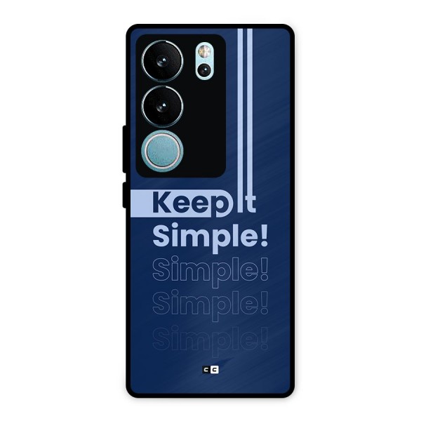 Keep It Simple Metal Back Case for Vivo V29 Pro