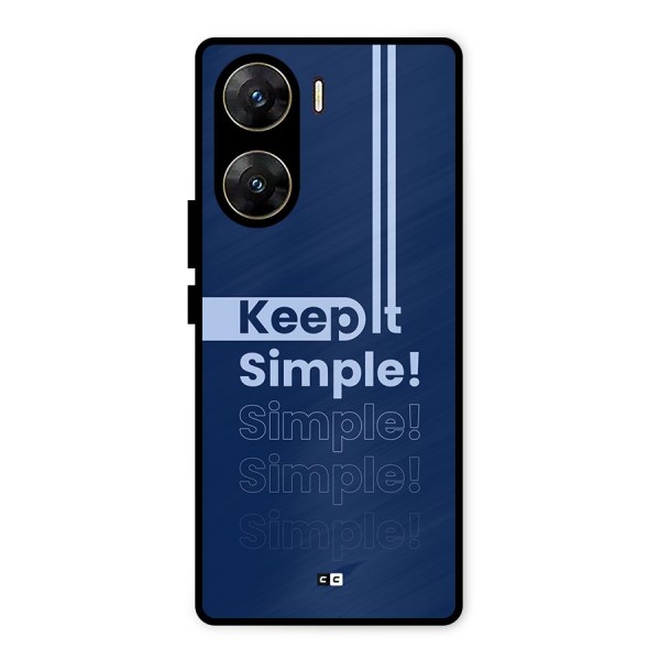 Keep It Simple Metal Back Case for Vivo V29e