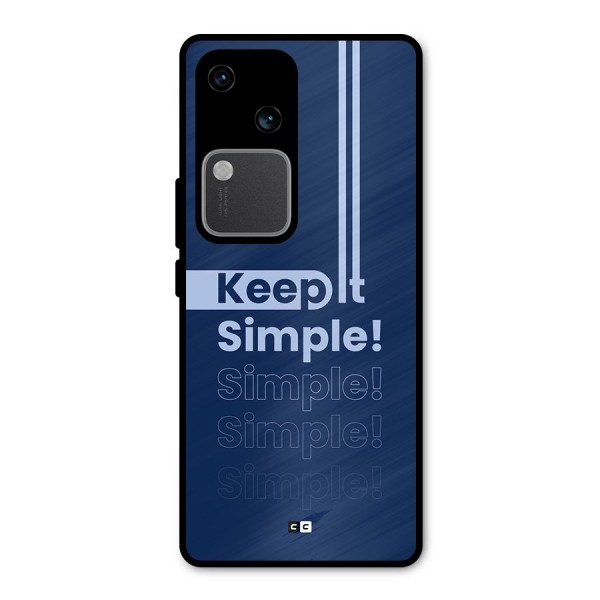 Keep It Simple Metal Back Case for Vivo V30