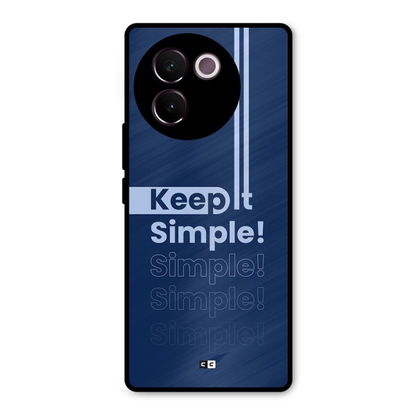 Keep It Simple Metal Back Case for Vivo V30e