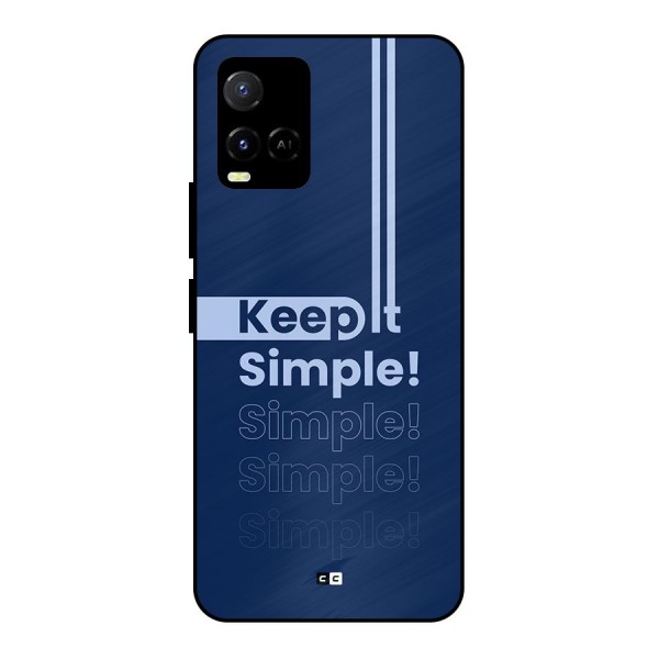 Keep It Simple Metal Back Case for Vivo Y21A