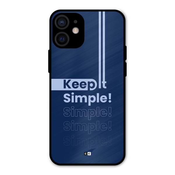 Keep It Simple Metal Back Case for iPhone 12 Mini