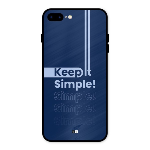 Keep It Simple Metal Back Case for iPhone 8 Plus