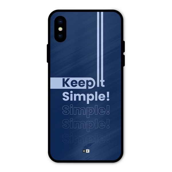 Keep It Simple Metal Back Case for iPhone X