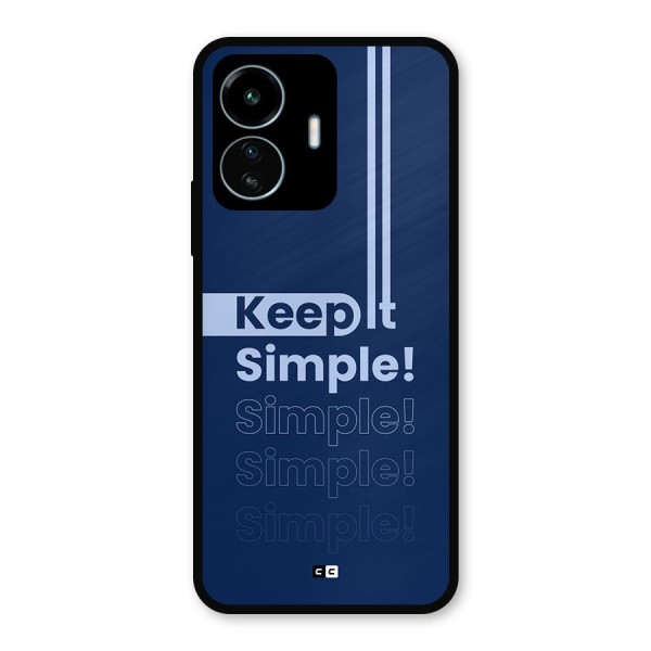 Keep It Simple Metal Back Case for vivo iQOO Z6 Lite 5G