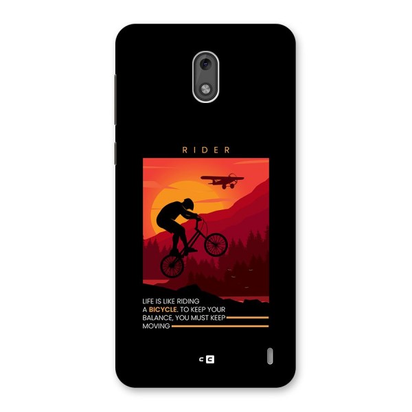 Keep Moving Rider Back Case for Nokia 2