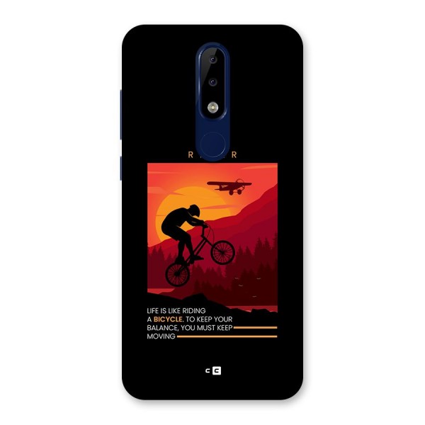 Keep Moving Rider Back Case for Nokia 5.1 Plus