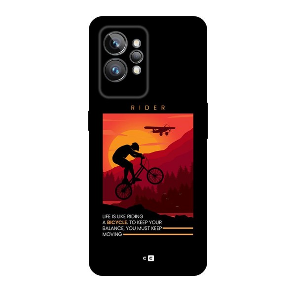 Keep Moving Rider Back Case for Realme GT2 Pro