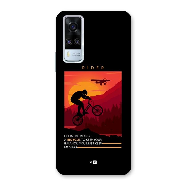 Keep Moving Rider Back Case for Vivo Y51