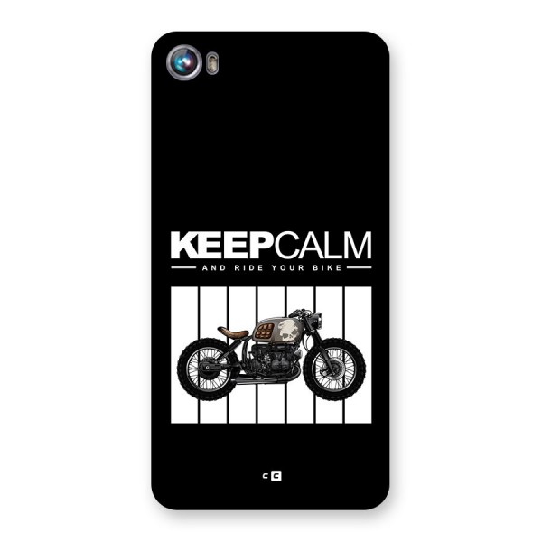 Keeps Calm Back Case for Canvas Fire 4 (A107)