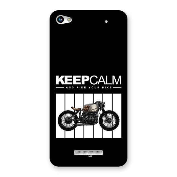 Keeps Calm Back Case for Canvas Hue 2 A316