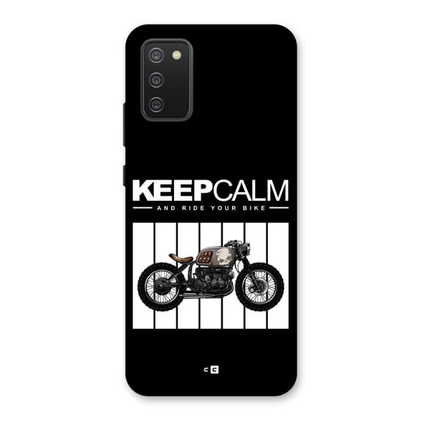 Keeps Calm Back Case for Galaxy F02s