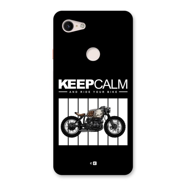 Keeps Calm Back Case for Google Pixel 3 XL