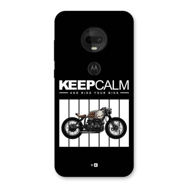 Keeps Calm Back Case for Moto G7