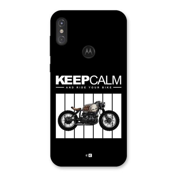 Keeps Calm Back Case for Motorola One Power