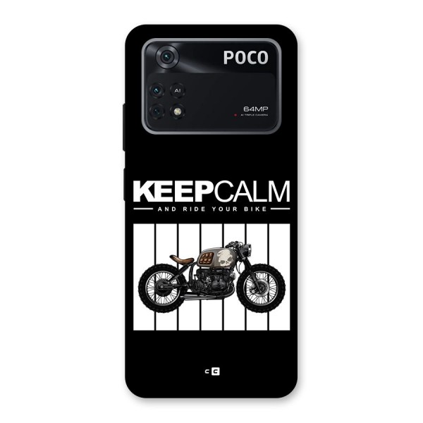 Keeps Calm Back Case for Poco M4 Pro 4G