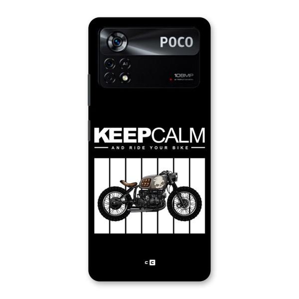 Keeps Calm Back Case for Poco X4 Pro 5G