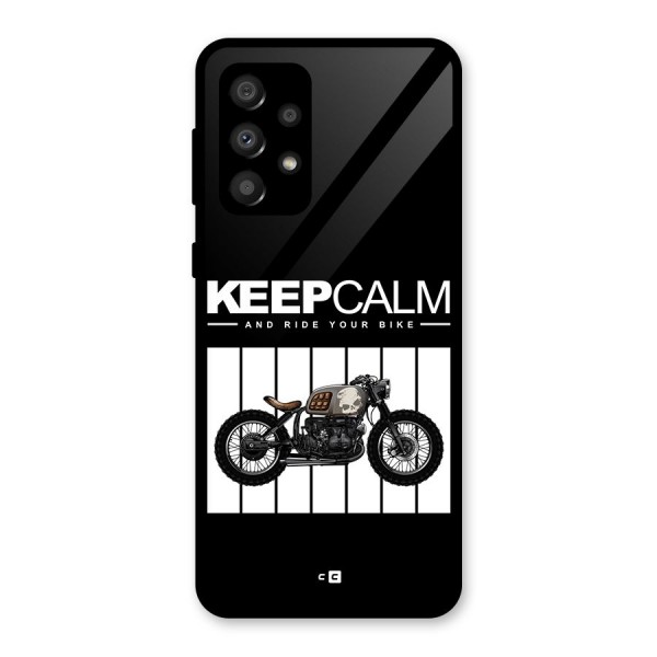 Keeps Calm Glass Back Case for Galaxy A32