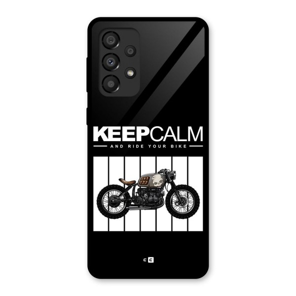 Keeps Calm Glass Back Case for Galaxy A33 5G