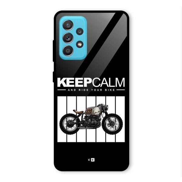 Keeps Calm Glass Back Case for Galaxy A52